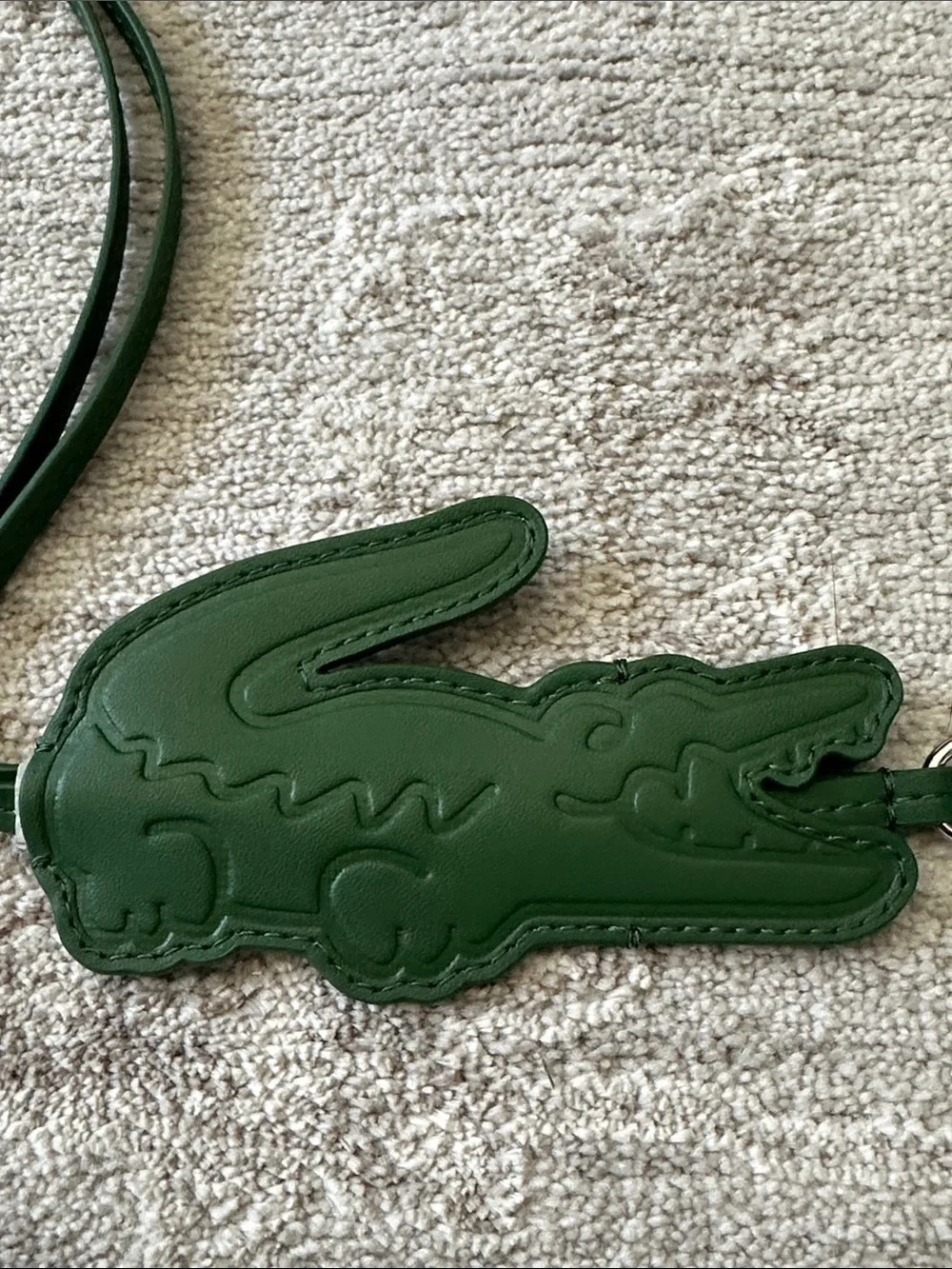Lacoste Green Crocodile Key Ring. NWT’s.